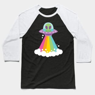 Rainbow Alien HUGE Edition Baseball T-Shirt